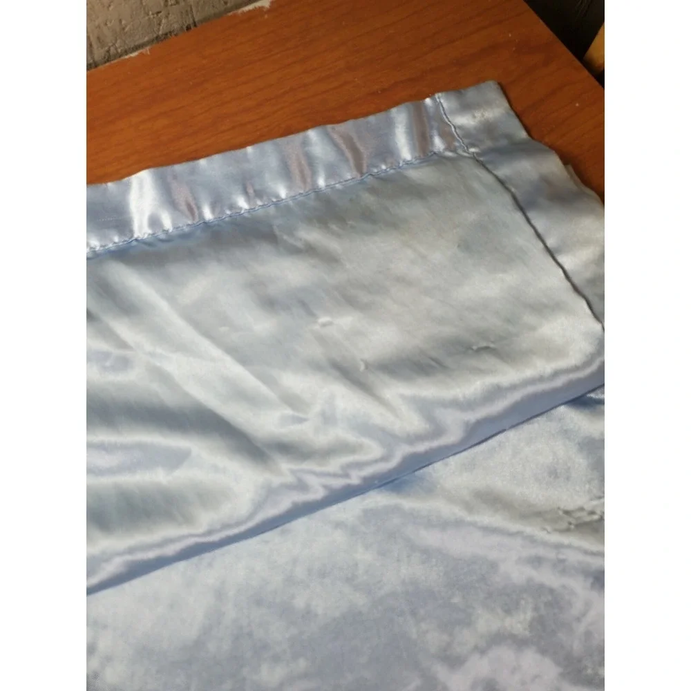 Carters Car Stop Sign Blue Baby Blanket Satin Trim‎ Back